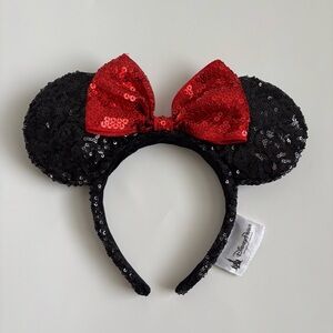 Disney Parks Sequin Minnie Mouse Headband Ears